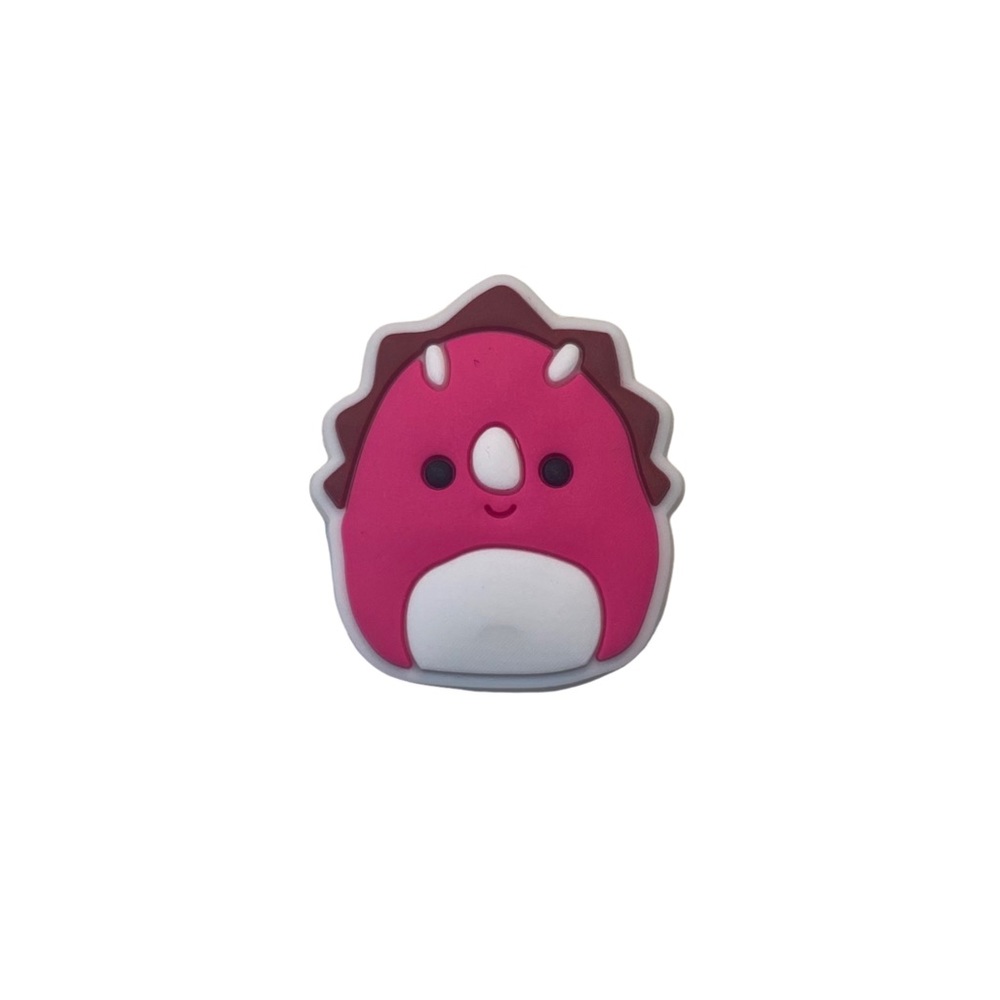 ❗️5 for $10❗️| Pink Dino Squishmallow Crocs JIbbit